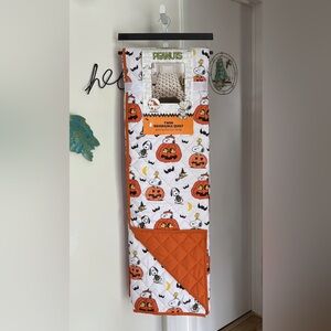 NEW Peanuts Snoopy Woodstock Pumpkin Halloween Twin Reversible Quilt 68”X86”